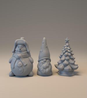 Christmas decorations pack 3D Model Collection