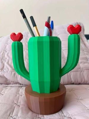 Cactus Pen Holder, Organizer (PARTS)