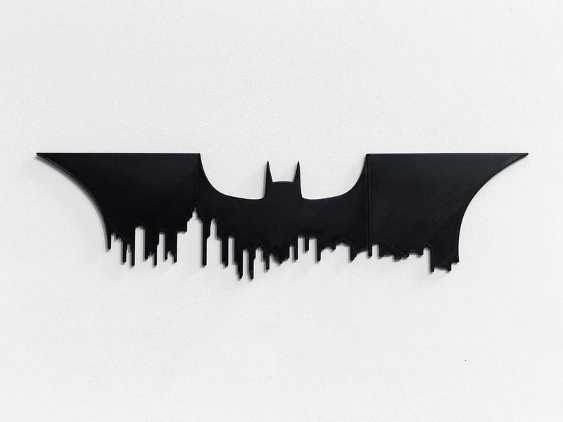 Batman and Gotham City Skyline – Wall Art