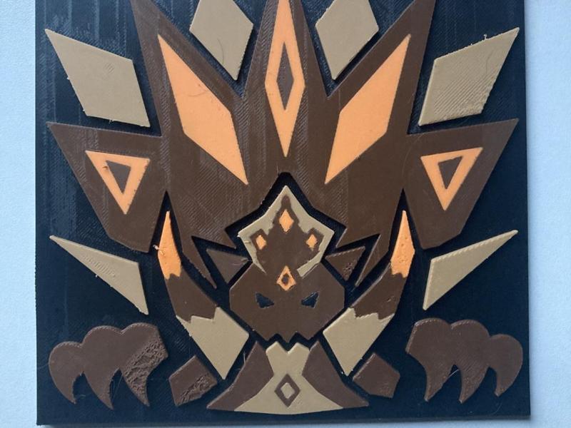 PLAQUE AKANTOR MONSTER HUNTER 4 ULTIMATE