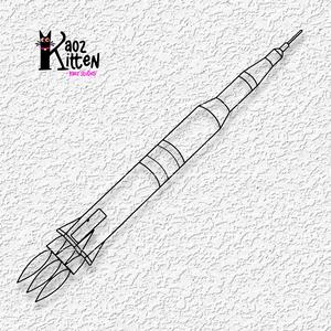 rocket wall art spacex decor nasa decoration
