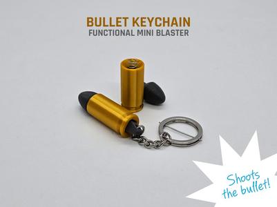 Bullet Keychain — functional mini blaster