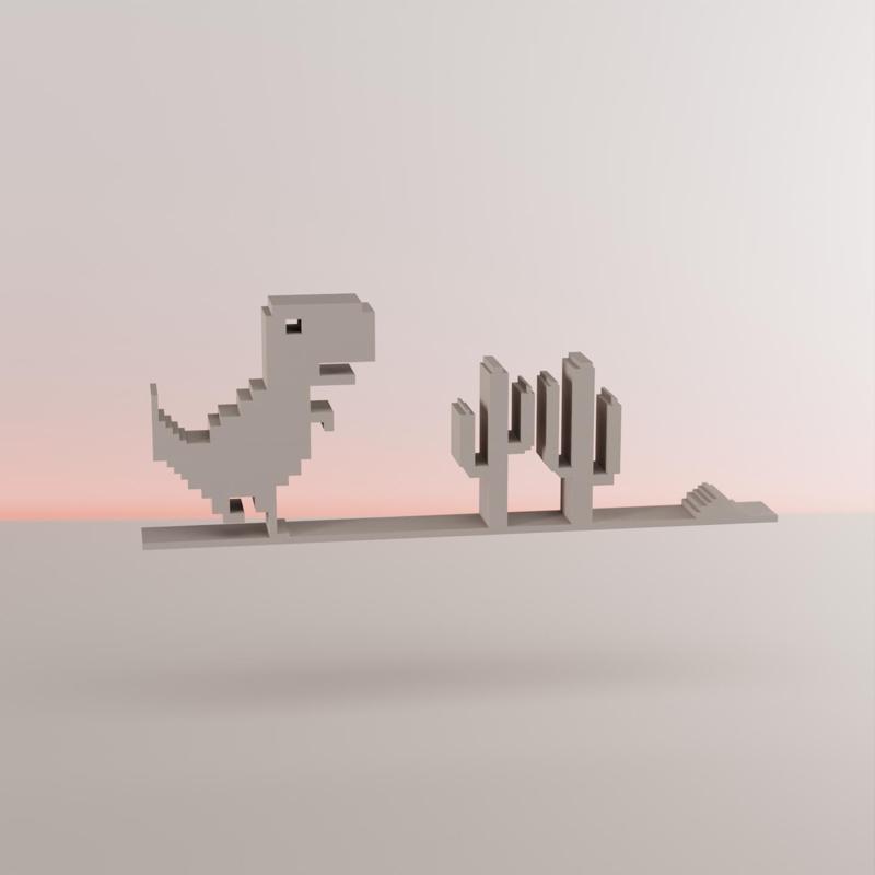 Chrome Dino scene