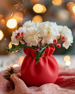 Christmas Sack Vase for Christmas Home Decor