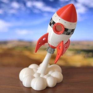 CARTOON ROCKET - NO PAINTING REQUIRED