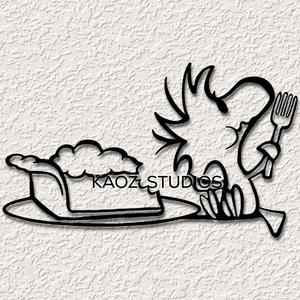 woodstock wall art peanuts wall decor snoopy cartoon canary decoration