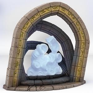 CELESTIAL PORTAL WITH ITS CLOUDY EFFECT