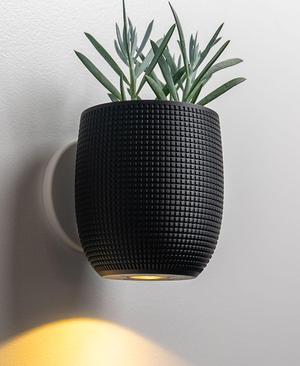 Wall Light Planter - The Grid