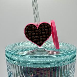Mini Box of Chocolate Heart Box Straw Topper