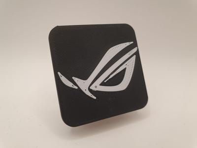 AIO CPU Watercooler hose distance bracket with interchangeable logo