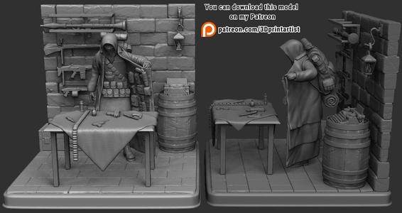 Resident Evil 4 figure Merchant Fan Art 3d print 3D print model 3D print model