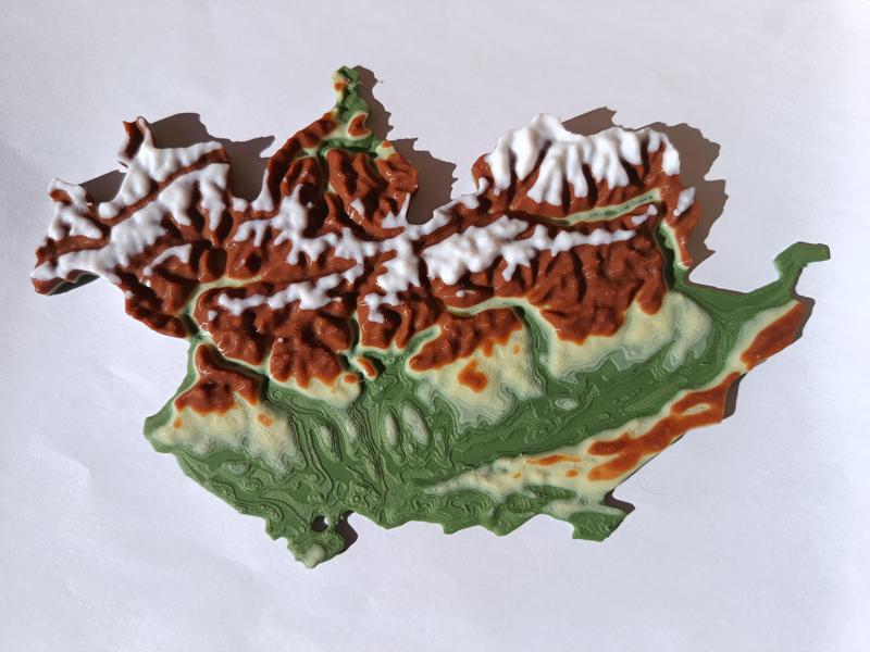 Terrain Map - Colored - Switzerland