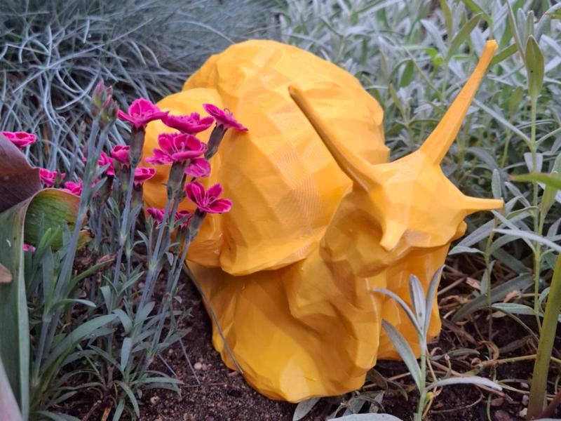 Low-Poly Snail Garden Snail