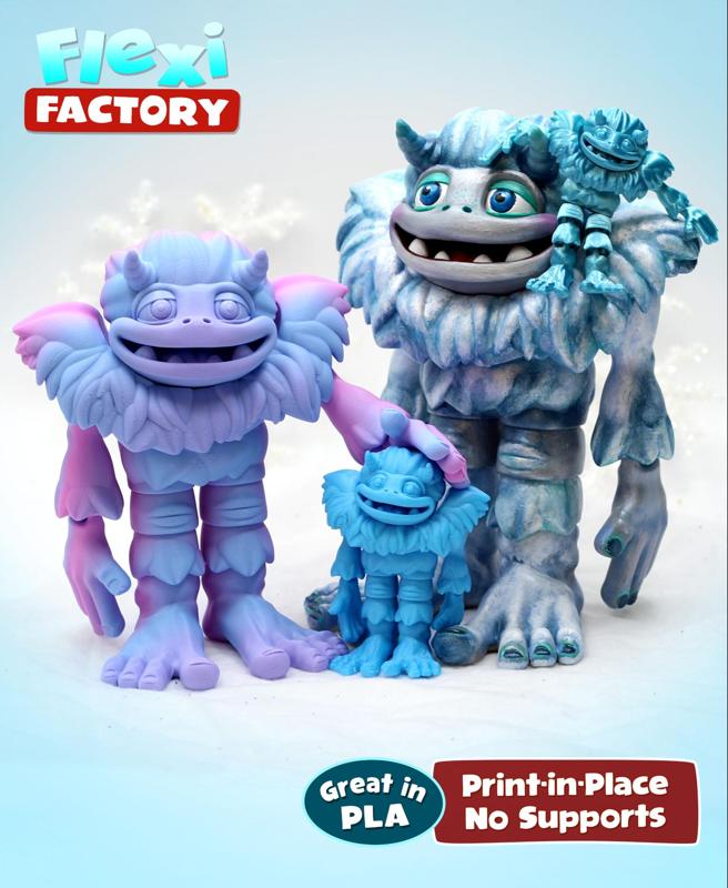 Flexi Factory Yeti with 3MF file included!