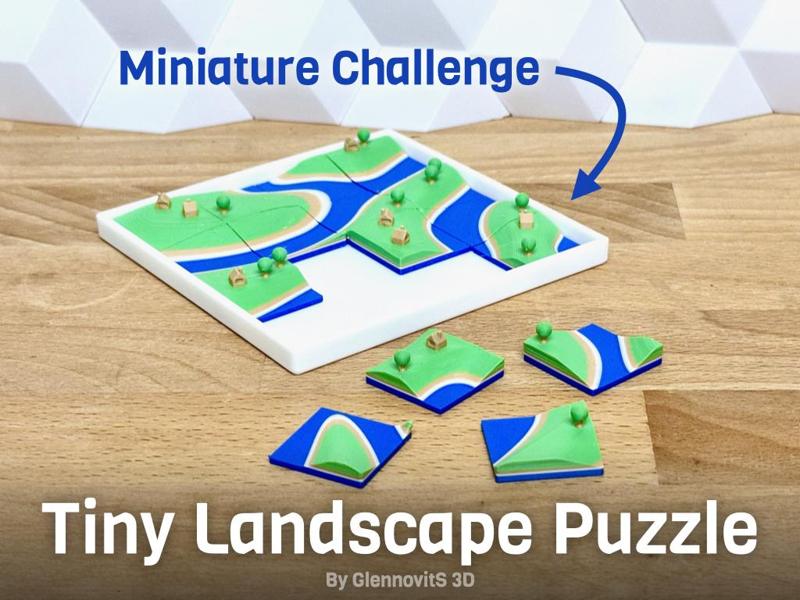 Tiny Landscape Puzzle (terrain map brain teaser)