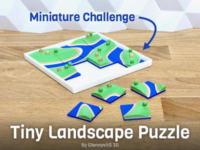 Tiny Landscape Puzzle (terrain map brain teaser)