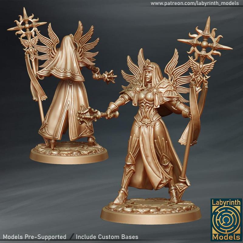 Abbess in Armor - 32mm scale