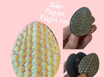Dragon Egg fidget magnet slider 