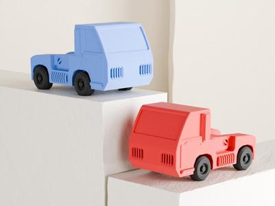 Toy Truck. Airport Truck toy. Rolling Wheels.
