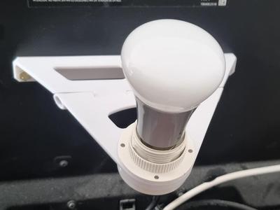 Adjustable VESA 200 TV/Monitor E27 LED-Lampholder | Verstellbarer VESA 200 Fernseher E27 Lampenhalter