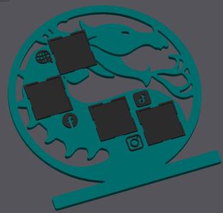 Dragon Vendor Sign with QR and NFC *FULLY CUSTOMIZABLE**