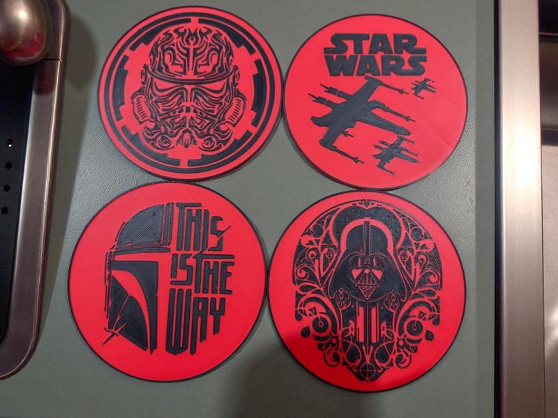 Star Wars Red Dawn Style Coasters