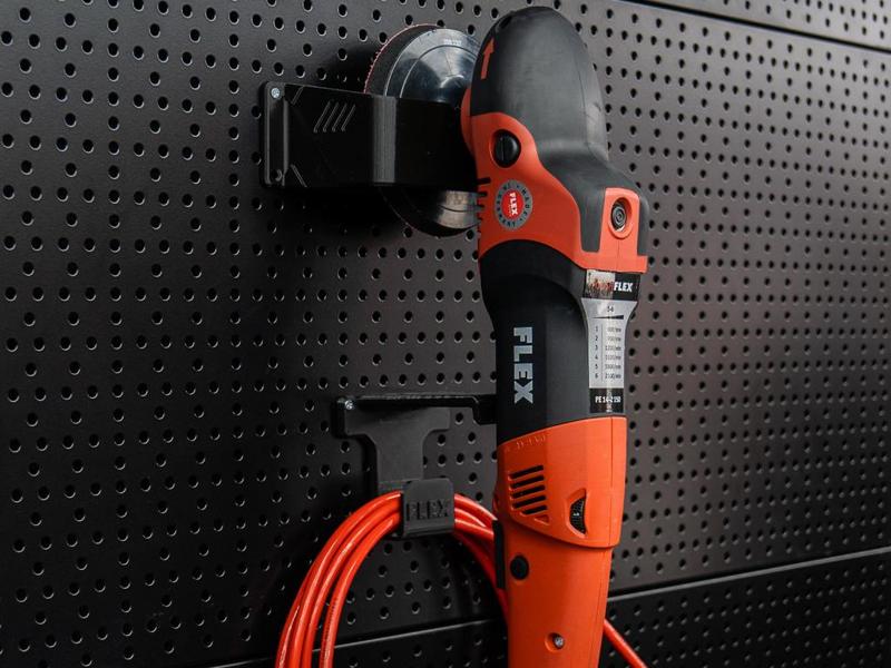 Wall mount for PE polishing machine