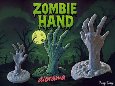 Zombie Hand Diorama