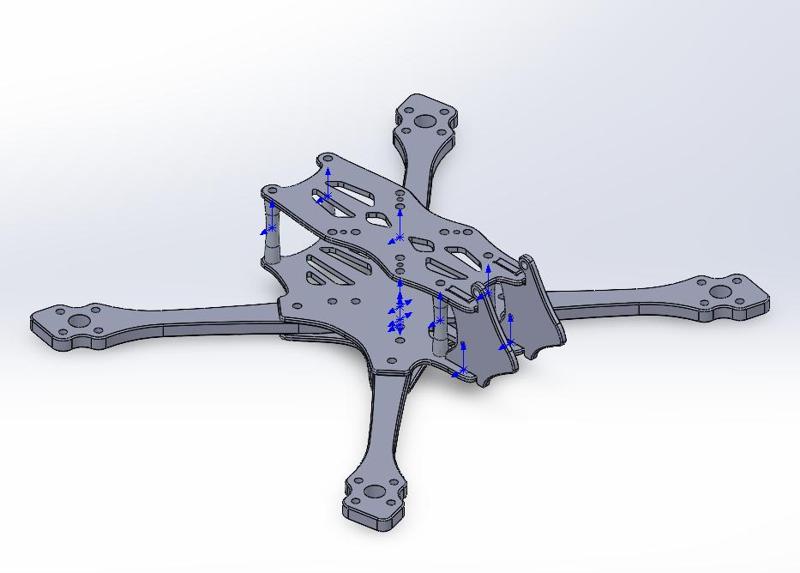 Captain Ace 4.9inch Freestyle FPV Drone Frame