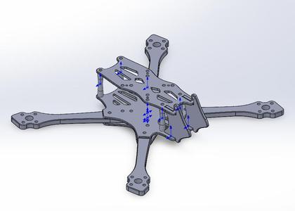 Captain Ace 4.9inch Freestyle FPV Drone Frame
