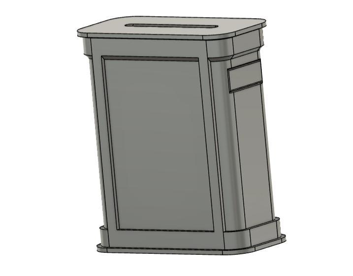 sliding drawer Tzedaka (charity) box