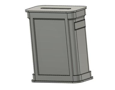 sliding drawer Tzedaka (charity) box