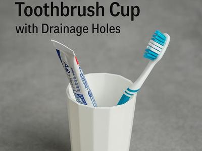 Toothbrush Cup with Drainage Holes