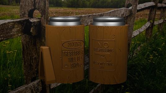 Fence Post Sign Beer Can Holders - Set 1