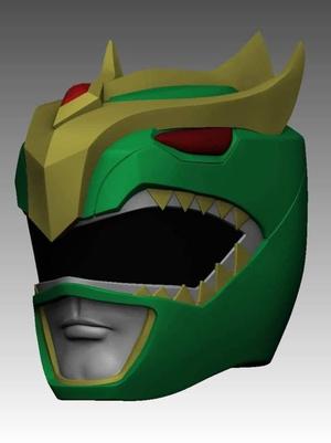 Green Ranger Helmet V2 [Matthew Cook Version]