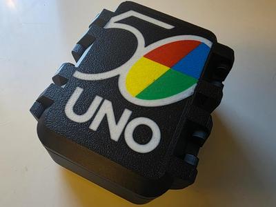 UNO 50th Anniversary Card Box SnapLock