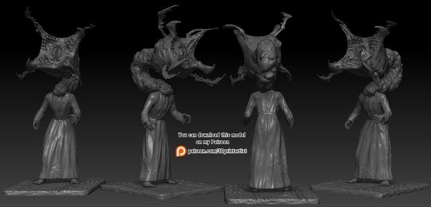 Resident Evil Plaga Mandibula Fan Art 3d print
