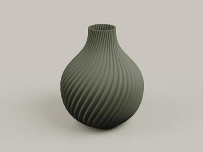 Minimalist Twisted Wave Vase – Modern & Smooth