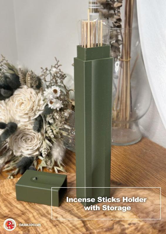 Incense Sticks Holder with Storage