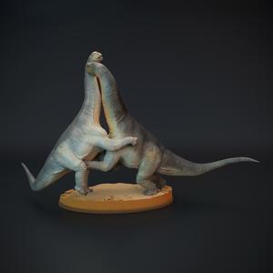 Camarasaurus fight - dinosaur sauropod