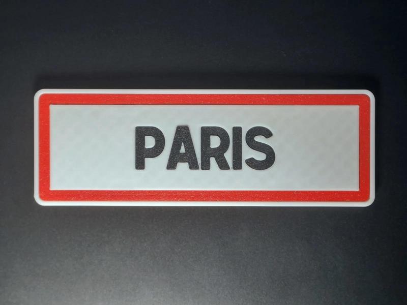 French city sign Paris
