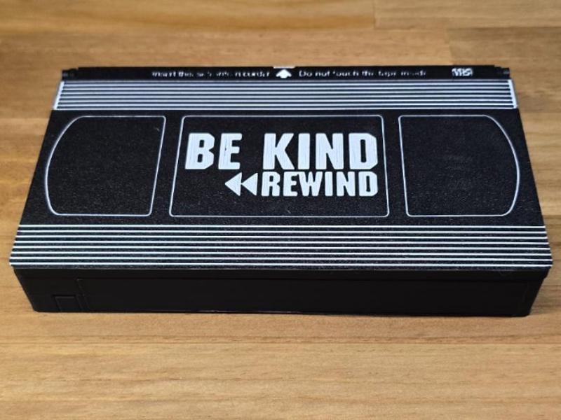VHS Tape Stash Box – "Be Kind Rewind"