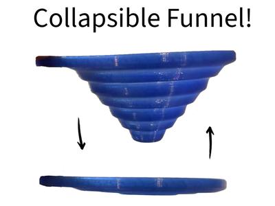 Collapsible TPU Funnel - Folds Flat