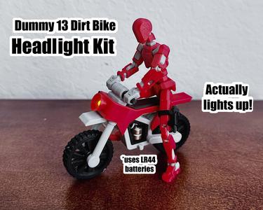 Working Headlight Kit - Dummy 13 Dirt Bike