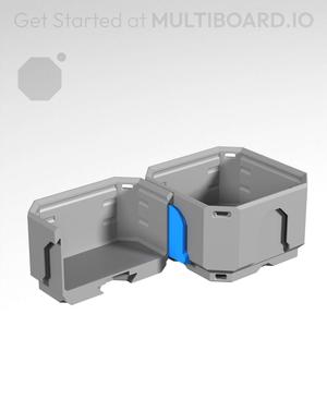 0.5H - Bin-To-Bin Rail Click Connector