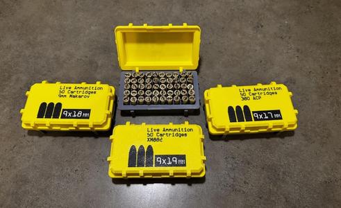9mm ammo cases inspired by the game Starfield