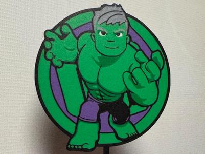 Hulk cake topper