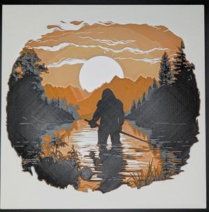 Bigfoot in Nature #2 - HueForge