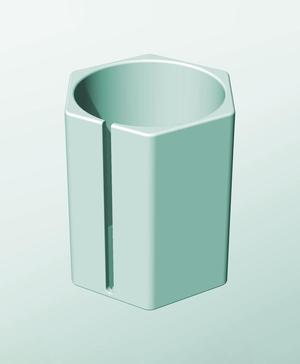 CH162-220-S Modular Stacking slotted container for home decor