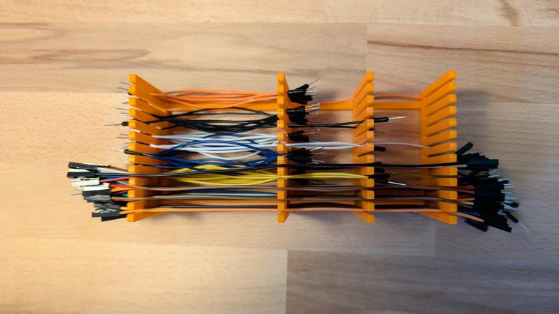 Breadboard or jumper cable holder, Skadis compatible